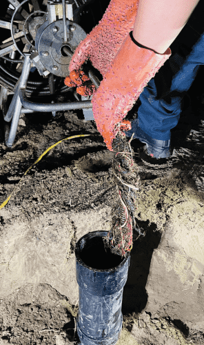 Drain cleaning work