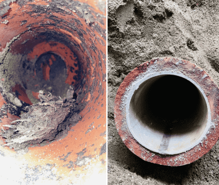 Trenchless pipe lining equipment