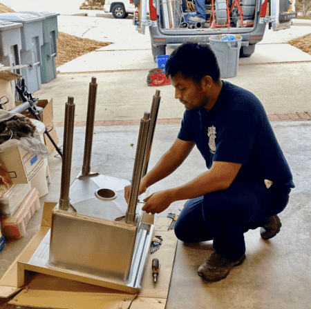 The Sewer Brothers plumbing team at work